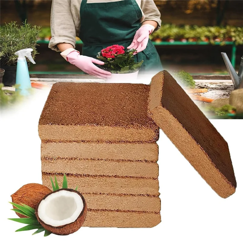 A55F-Organic Coconut Fiber For Plants, Organic Coconut Bricks, Natural Organic Compressed Coconut