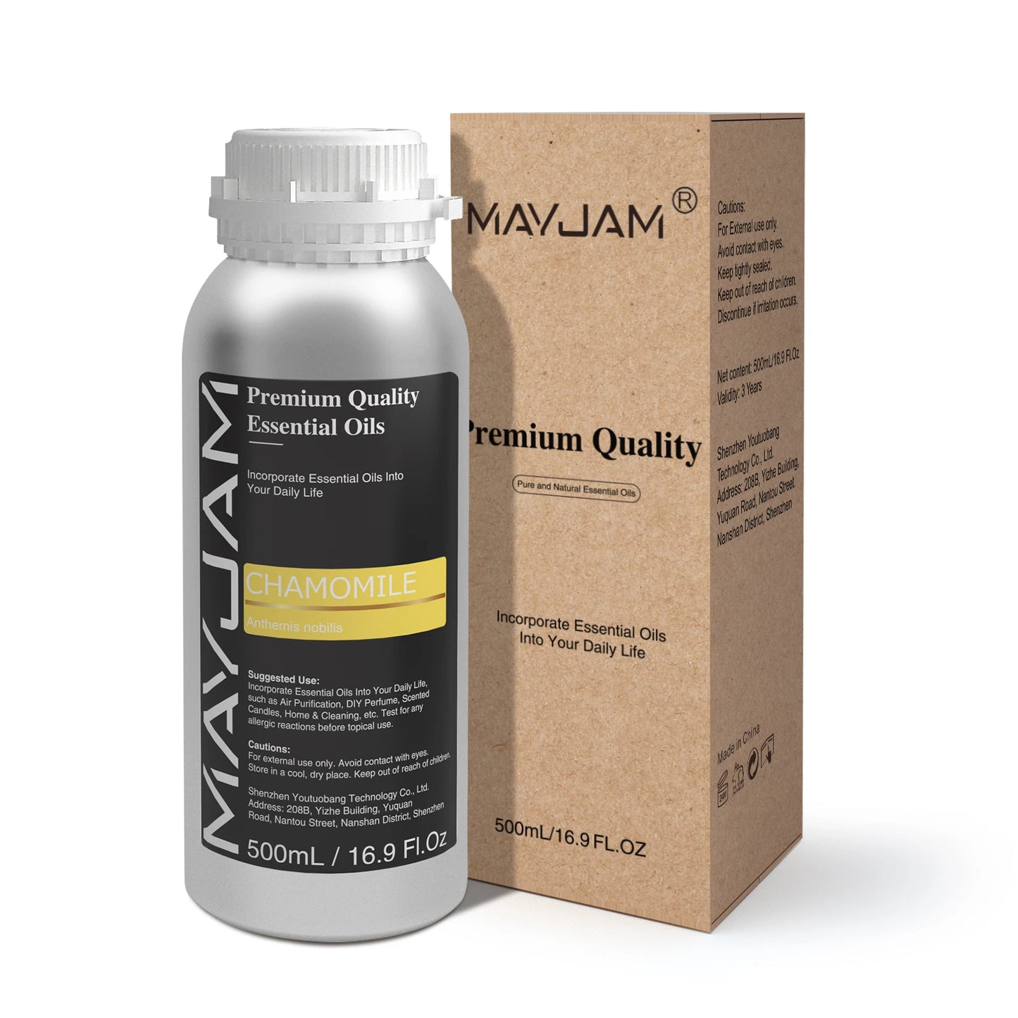 MAYJAM 500ML Pure Natural Essential Oil For Humidifier Diffuser Jasmine Lavender Vanilla Eucalyptus Bergamot Lemon Aroma Oils