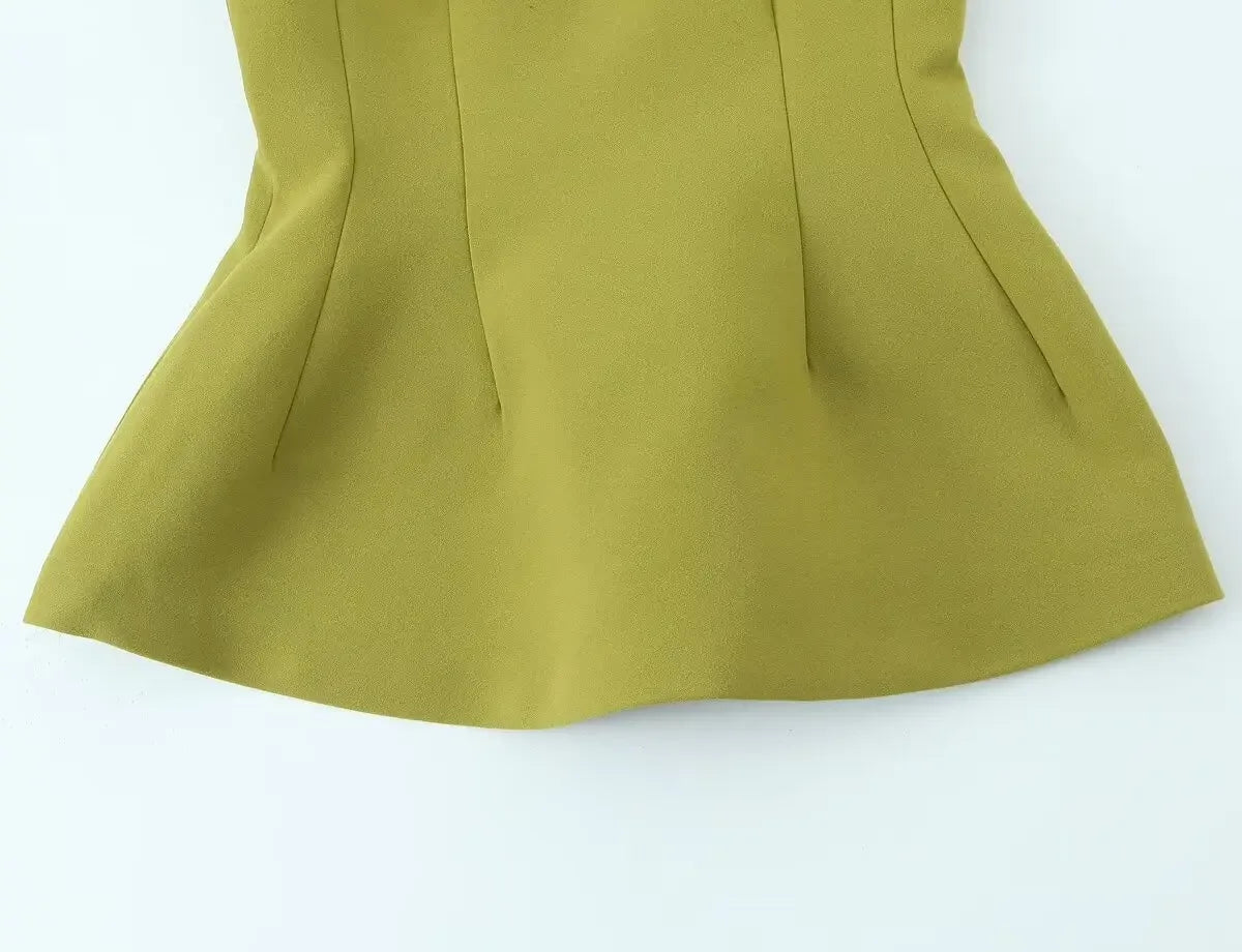 Spring New Arrival ZR Women's Fashion Slimming Short Skirt Style Top French Style Personality Wind Chinese Origin T-shirt