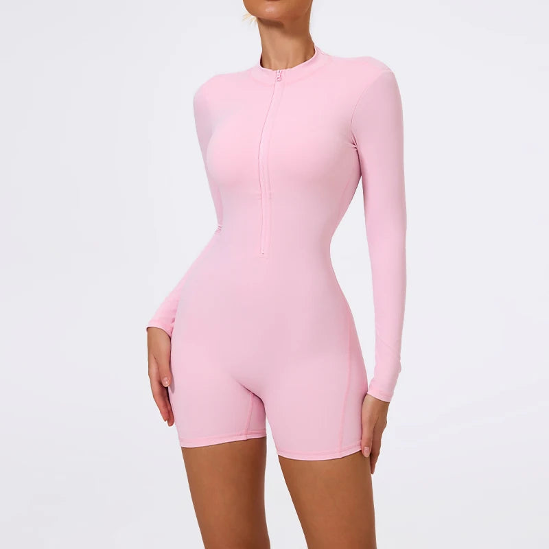 Ctenkevet New One-Piece Gym Yoga Overalls Women Backless Jumpsuit Female Fitness Shorts Tight Sportswear Sport Outfit For Woman