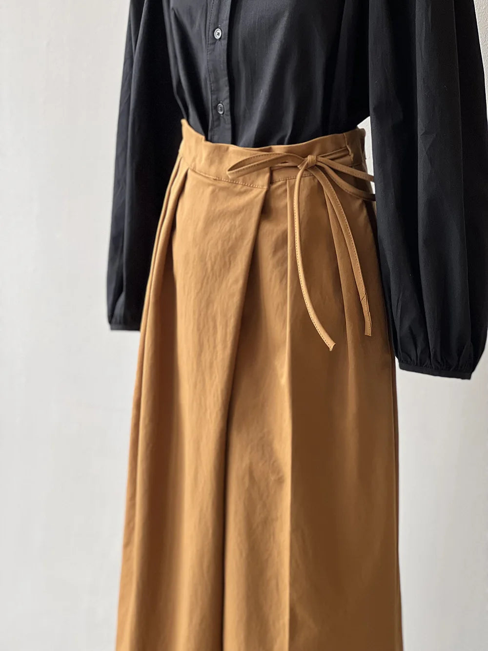 2024 Women Casual Wide Leg High Waist Pants Fashion Clothes Black Brown Pants Female Trousers