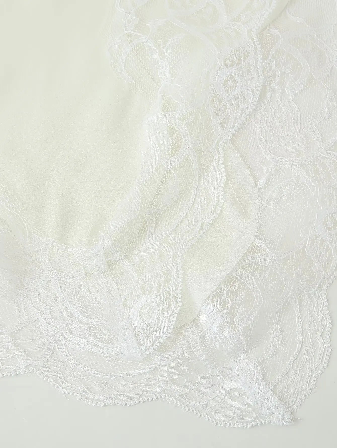 TRAFZA Female Summer New Fashion V-neck Lace Spliced Split Sling Top Women Elegant Sexy Backless Party Style Casual Camisole Top