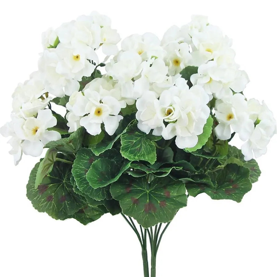 1Pc Begonia Flowers For Home Floral Arrangement Decor DIY Christmas Wreath Vase Wedding Road Citation Supplies Artificial Plants