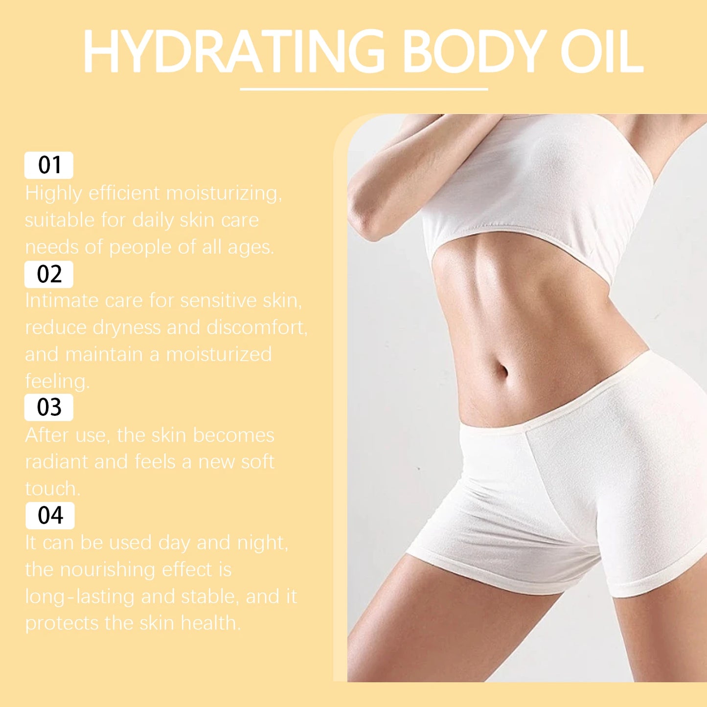 Natural Pineapple Body Care Oil Deeply Moisturizing Enhance Roughness Improve Skin Texture Glowing Skin Tone Body Skin Oil