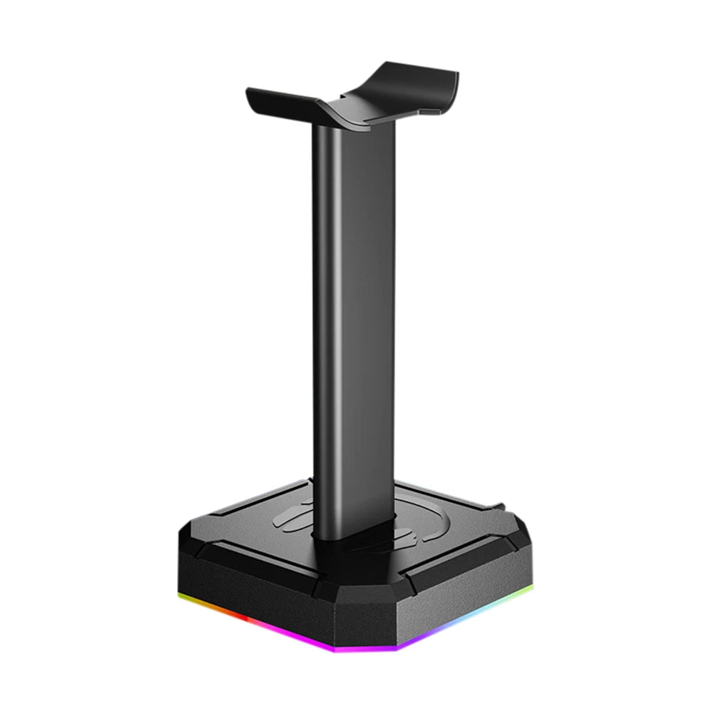 Gaming Headset Hanger Stand Headsets Art Storage Rack Bamboo Wood Aluminum Earphone Display Rack Hanger Holder Bracket
