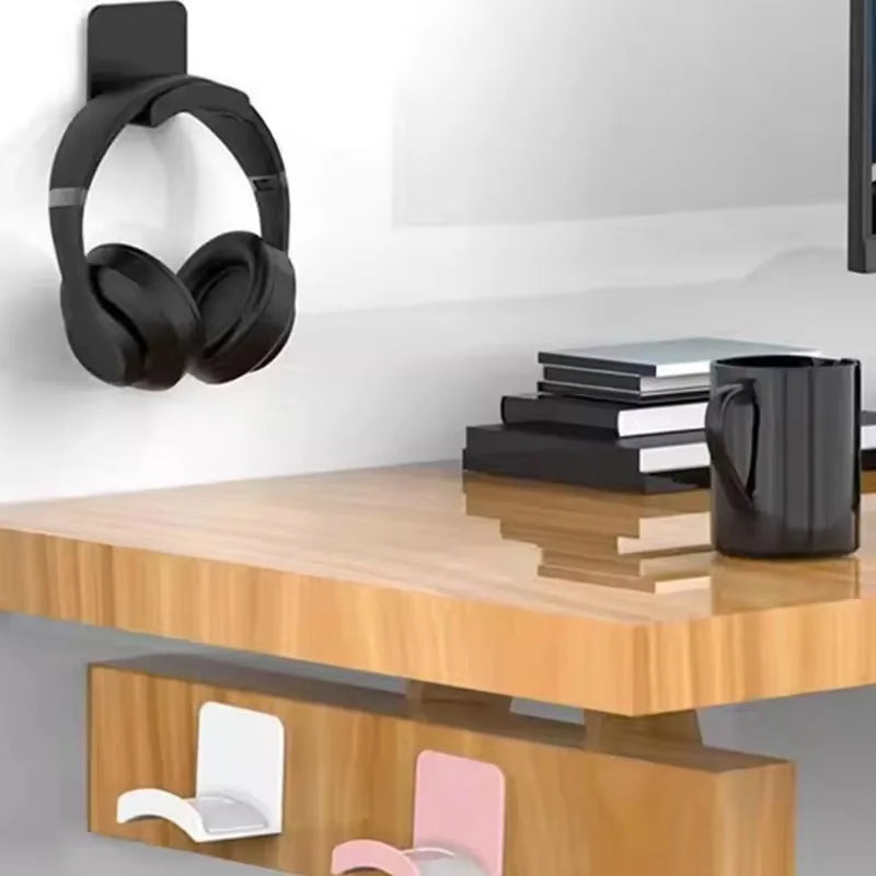 Universal Wall Mounted Headphone Stand Gaming Controller Under Desk Headset Holder Headset Display Rack for Earphone Bracket