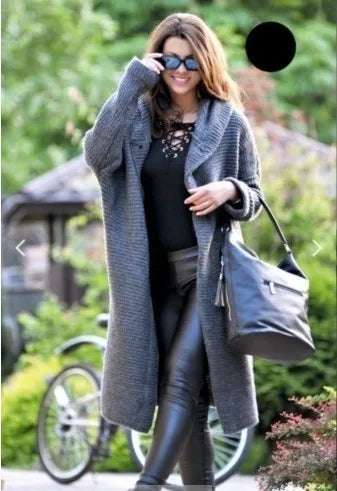2025 Autumn/Winter New Women's Cardigan Mid-Length Pure Color Long Sleeve Knitwear With Hood Cardigan For Women