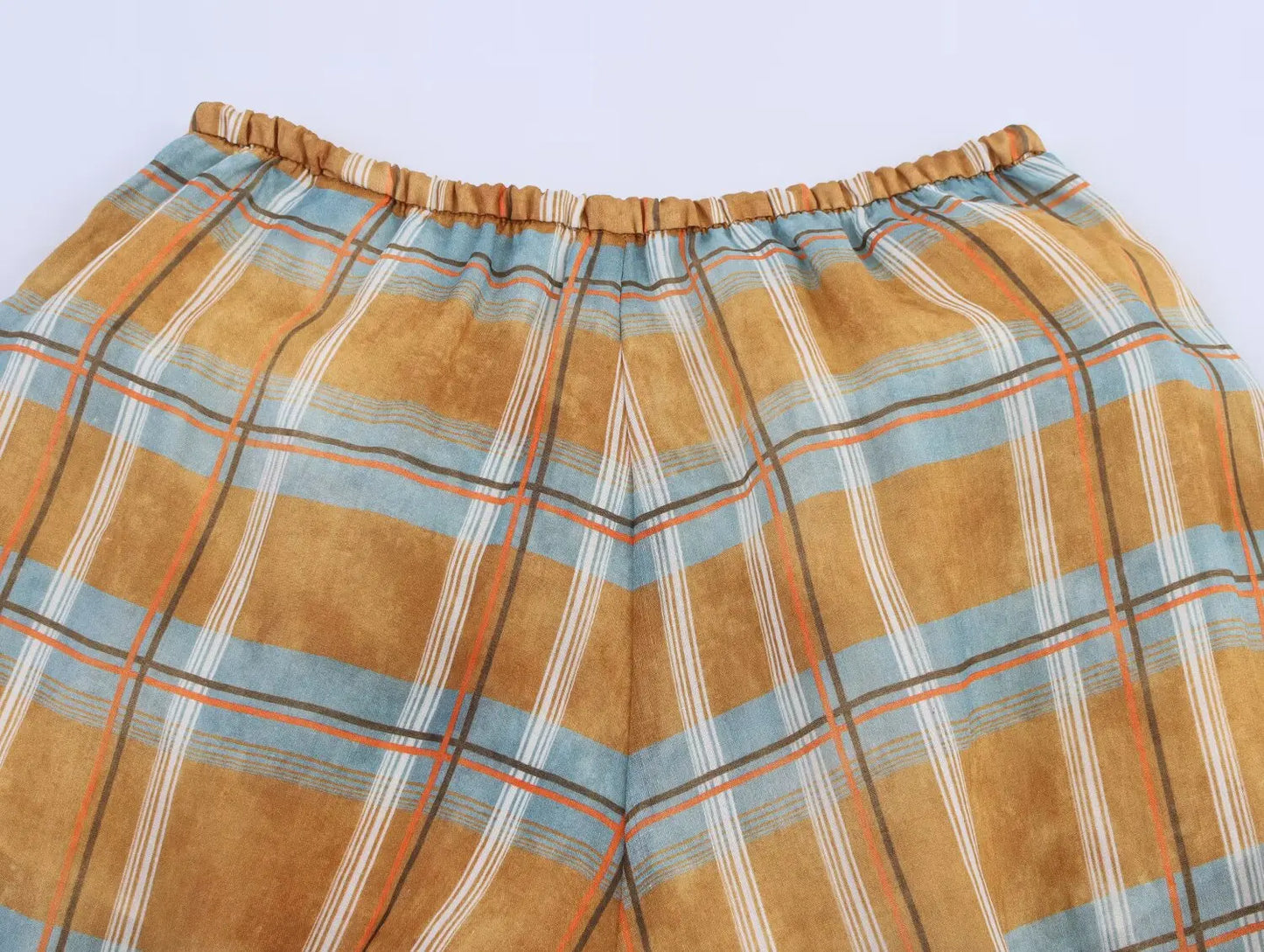 Casual Chic Lantern Pants Women Pants Side Pockets Long Straight Loose Pants Fashion 2025 Autumn Printed Trousers