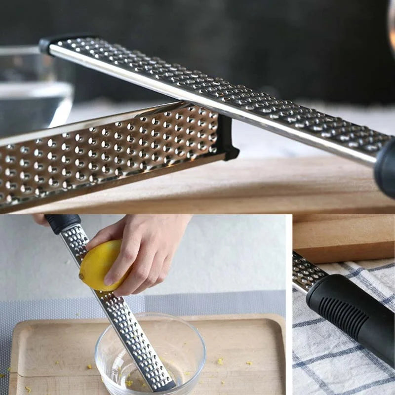 1pc Rectangle Stainless Steel Cheese Grater Tools Chocolate Lemon Zester Fruit Peeler Kitchen Gadgets Helper