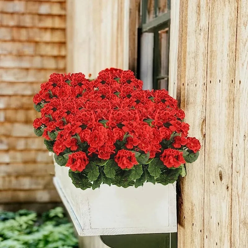 1Pc Begonia Flowers For Home Floral Arrangement Decor DIY Christmas Wreath Vase Wedding Road Citation Supplies Artificial Plants