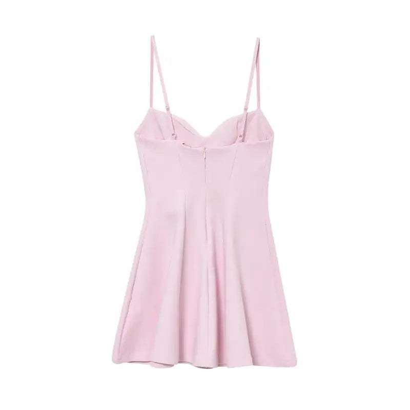Dresses Summer Women's 2025 New Chic Slim Tube Top Elegant Mini Camisole Women's Dress Street Fashion Youth Holiday Dress