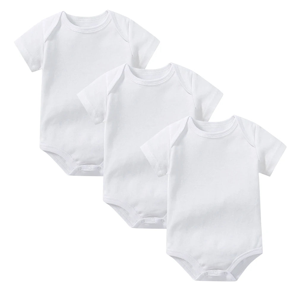 3-7 Pcs 100% Cotton Newborn Baby Bodysuits Infantil Summer Body Toddler Jumpers Romper Onesies Growing Jumpsuit Grows Sleepsuit