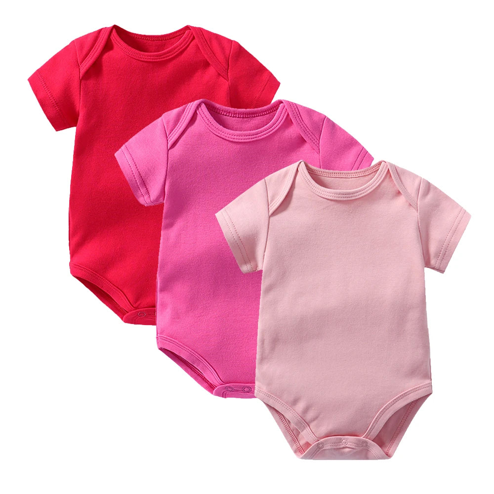 3-7 Pcs 100% Cotton Newborn Baby Bodysuits Infantil Summer Body Toddler Jumpers Romper Onesies Growing Jumpsuit Grows Sleepsuit