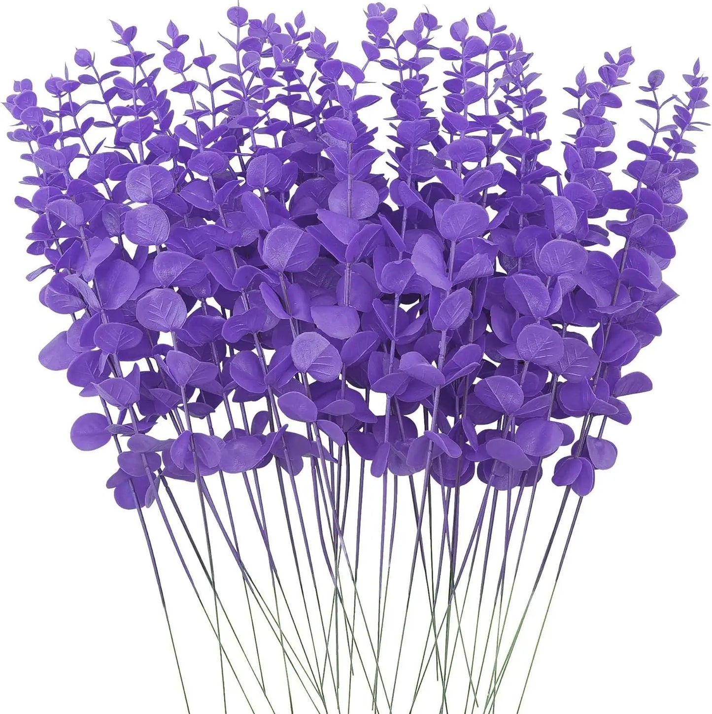 10/20/50pcs Artificial Eucalyptus Leaves Wholesale Fake Plants Vase Home table Party Wedding Decoration Outdoor Garden Christmas