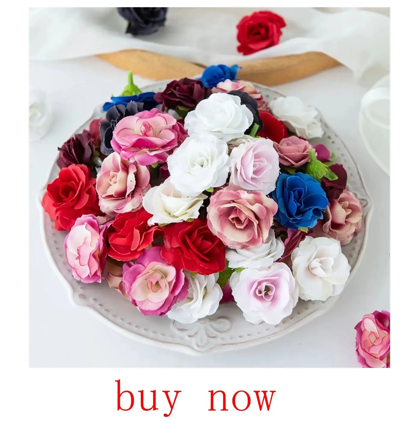 10Pcs Artificial Flower Realistic Touch Tulip Scrapbooking Vase Home Decor Wedding Garden Arch Garland  Mother's Day Bouquet diy