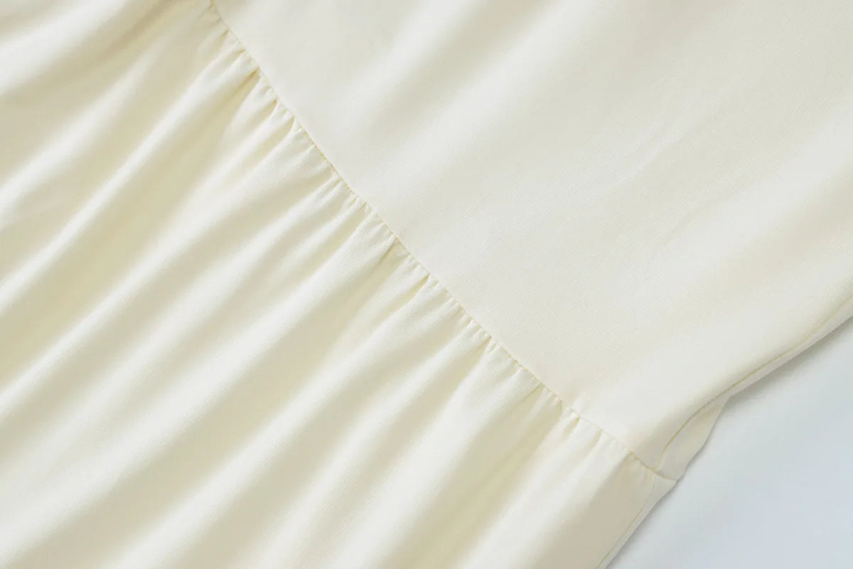 Cryptographic Elegant Two Piece Sets Sleeveless Frill Halter Twist Top Dress Sets Outfits Fashion Co-ord Sets Coquette Clothes