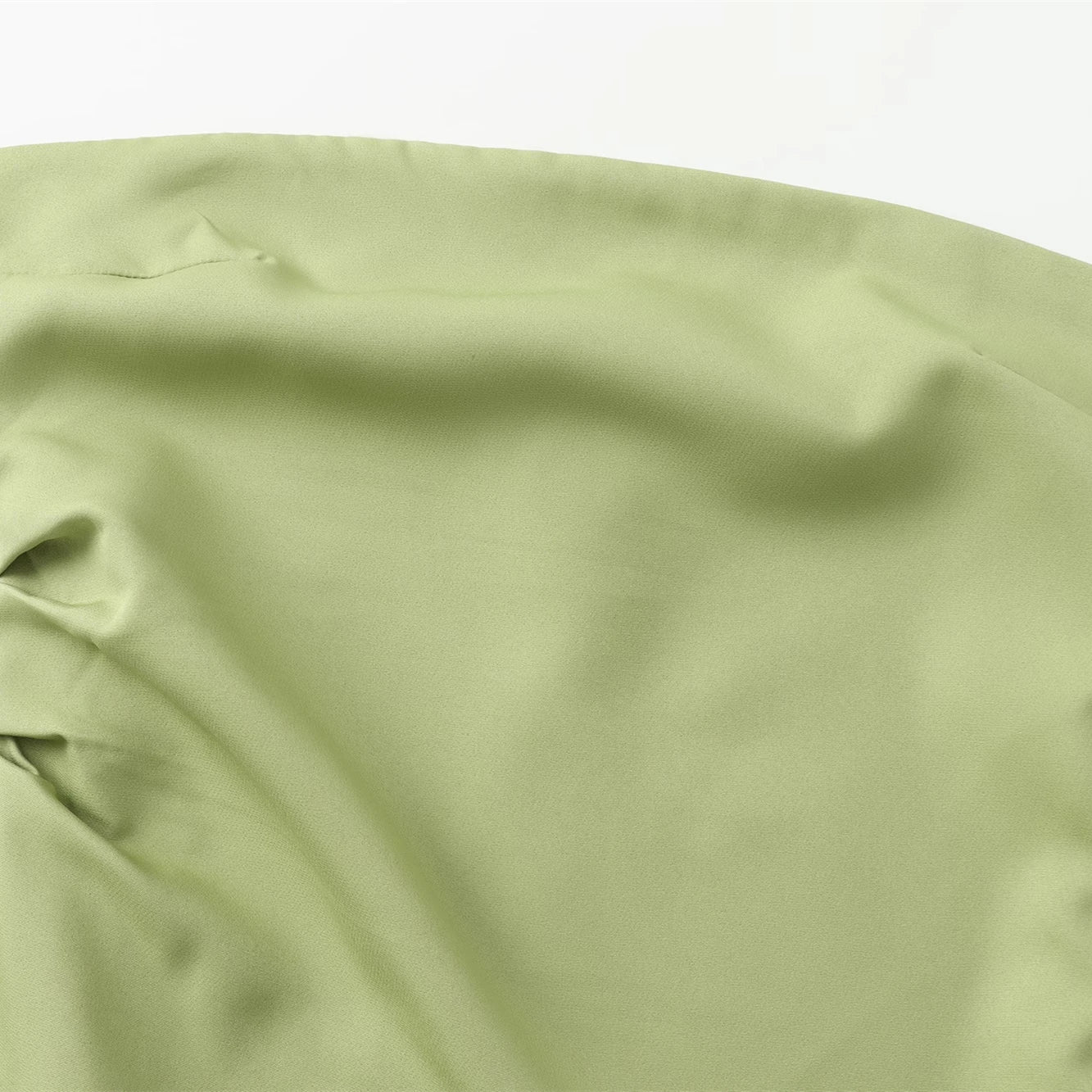 TRAF Women Fashion Summer New Sexy Split Back Zip Pleated Sleeveless Strapless Dress Chic Female French Elegant Evening